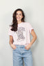 Ganni - T-shirt - Basic Jersey Leopard Relaxed T-shirt - Chalk pink - BYLOTTE