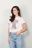 Ganni - T-shirt - Basic Jersey Leopard Relaxed T-shirt - Chalk pink - BYLOTTE