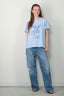 Ganni - T-shirt - Re - Cut Basic Cotton Jersey Relaxed T-Shirt - Soft Chambray - BYLOTTE