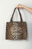 Ganni - tas - A5807 Large Easy Shopper - Leopard - BYLOTTE