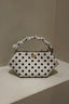 Ganni - Tas - Bou Bag Mini Print Dots - Egret - BYLOTTE