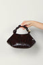 Ganni - Tas - Bou Bag Small Snake - Dark burgundy - BYLOTTE