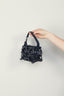 Ganni - Tas - Butterfly Small Pouch Bow Eyelet Denim - Dark Navy - BYLOTTE