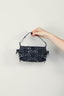 Ganni - Tas - Butterfly Small Pouch Bow Eyelet Denim - Dark Navy - BYLOTTE