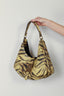 Ganni - Tas - Kat Small Grained Zebra - Khaki - BYLOTTE