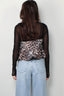 Ganni - Top - 3D Jacquard top - Leopard - BYLOTTE