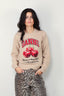 Ganni - Trui - Graphic Wool Mix Cherry Crewneck - Safari - BYLOTTE