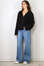 Ganni - Vest - Compact Wool Cardigan - Sky Captain - BYLOTTE