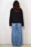 Ganni - Vest - Compact Wool Cardigan - Sky Captain - BYLOTTE