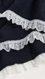 Ganni - Bandana - Wool Lace Triangular Scarf - Sky Captain