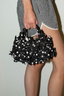 Ganni - Tas - Hobo Mini Multi Bow Satin Print - Black