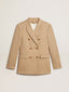 Golden Goose - blazer - Double - Breasted Blazer Gabardine - Sand - BYLOTTE