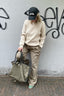 Golden Goose - Broek - Journey Pant Wide Leg - Pale Khaki - BYLOTTE