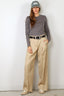 Golden Goose - Pantalon - Pant Wide Leg Gabardine - Sand - BYLOTTE