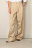 Golden Goose - Pantalon - Pant Wide Leg Gabardine - Sand - BYLOTTE