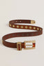 Golden Goose - Riem - Amber Inserts Metallic Gold - Cuoio