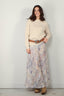 Golden Goose - Rok - Journey Plisse Skirt Ora - Pastel Flowers - BYLOTTE