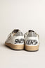 Golden Goose - Sneakers - Ballstar - White / Silver - BYLOTTE