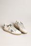 Golden Goose - Sneakers - Ballstar - White / Silver - BYLOTTE