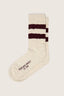 Golden Goose - Sokken - Socks High Rib / Stripes / Ripped - Grey Melange / Port Royal
