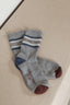 Golden Goose - Sokken - Socks High Rib - China Blue / Offwhite / Coffee Bean - BYLOTTE