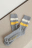 Golden Goose - Sokken - Socks High Rib - Melange Grey / Maize / Heritage White - BYLOTTE