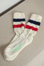 Golden Goose - Sokken - Socks High Rib - Old White / Red / Navy / Green Fluo - BYLOTTE