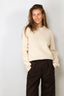 Golden Goose - Sweater - Knit Crew Neck Boyfriend Organic Cotton - Travertine - BYLOTTE