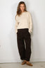 Golden Goose - Sweater - Knit Crew Neck Boyfriend Organic Cotton - Travertine - BYLOTTE