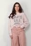 Golden Goose - Sweater - Unisex Crew Neck Vintage College Print - Shadow Grey / Hunter Green - BYLOTTE