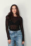 Golden Goose - Top - Knit Crewneck Nella - Black - BYLOTTE