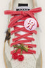 Golden Goose - Veters - Skin Embellishment Red Laces With Love Pins Beaded Cherries - Red