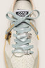 Golden Goose - Veters - Skin Embellishment Light Blue Laces With Crystal Studs And Trasparent Heart Charms - Light Grey