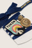 Golden Goose - Veters - Skin Embellishment Navy Laces With Yukon Patch And Metal Button Charms - Navy - BYLOTTE