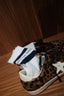 Golden Goose - Sokken - Socks High Rib / Striped / Ripped - Old White / Navy