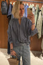 Sea Me Happy - Blouse - Balloon blouse - Steel Grey