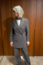 Tibi - Blazer - Tropical Wool Liam Blazer - Dark Stone