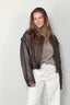 Halfboy - Bomber - Bomber Crop - Brown / Brick - BYLOTTE