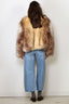 Halfboy - Jack - Faux Fur Bomber - Camel/Black/Off White - BYLOTTE