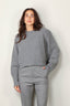 Halfboy - Trui - Alice crew neck - Light grey melange - BYLOTTE