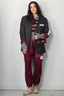 Halfboy - Trui - Alice crew neck - Melange/bordeaux - BYLOTTE