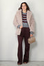 Halfboy - Trui - Alice crew neck - Melange/bordeaux - BYLOTTE