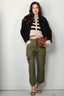 Halfboy - Vest - Alice cardigan - Camel/black - BYLOTTE