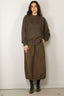 Tibi - Sweater - Cashmere Sweater Crewneck Oversized Pullover - Dark Hazelnut