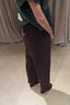 Johny - Broek - Andre Recycle Silk Pant - Burgundy