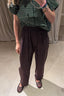 Johny - Broek - Andre Recycle Silk Pant - Burgundy
