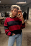 Johny - Sweater - Derek - Burgundy/Navy