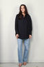 Joseph - Blouse - Comete Blouse Poplin Gots - Navy - BYLOTTE