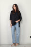 Joseph - Blouse - Congo Blouse Poplin Gots - Navy - BYLOTTE