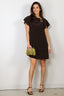Joseph - Jurk - Anika Dress Satin Twill - Cocoa - BYLOTTE